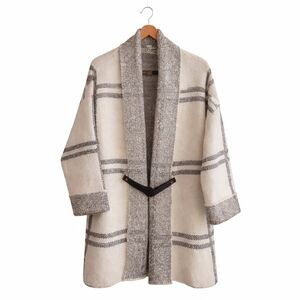 Simply Noelle Oversized Plaid Open Front Cardigan L XL